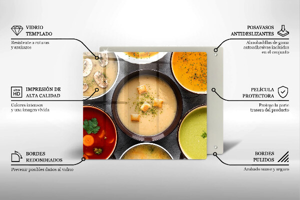 Worktop saver Colorful soups