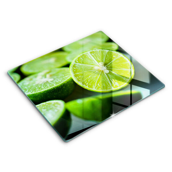 Glass worktop saver Lime citruses