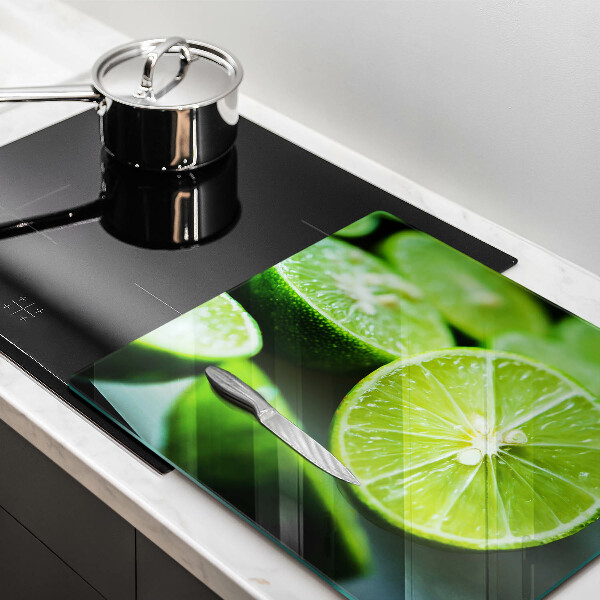 Glass worktop saver Lime citruses