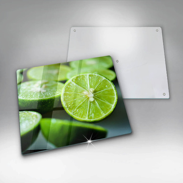 Glass worktop saver Lime citruses