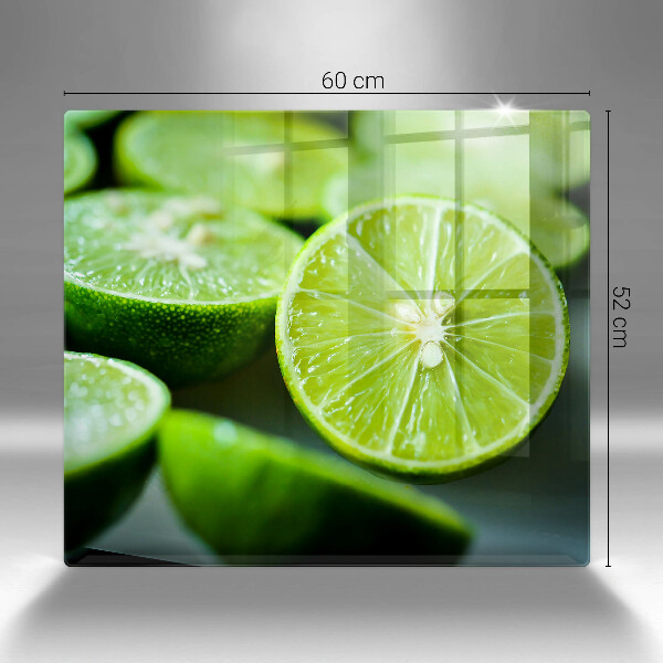Glass worktop saver Lime citruses