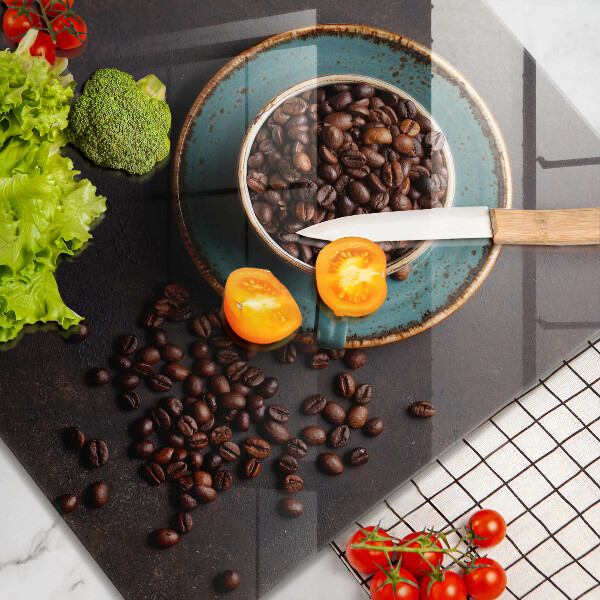 Glass worktop saver Coffee grain cup