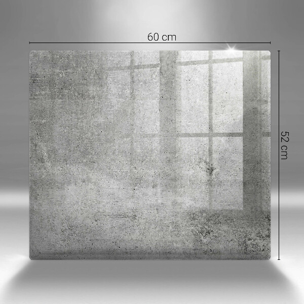 Glass worktop saver Concrete texture