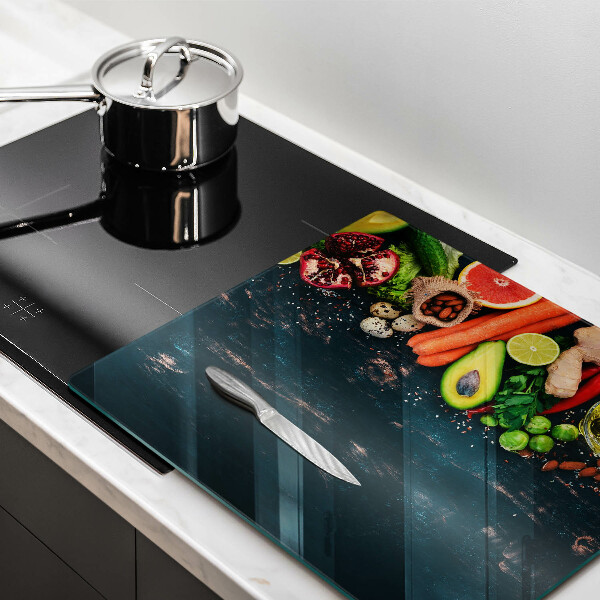 Glass worktop saver Fruits and vegetables