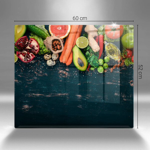 Glass worktop saver Fruits and vegetables