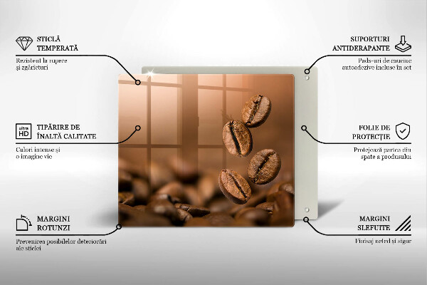 Glass worktop saver Coffee beans