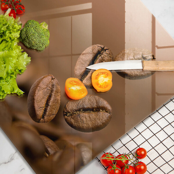 Glass worktop saver Coffee beans