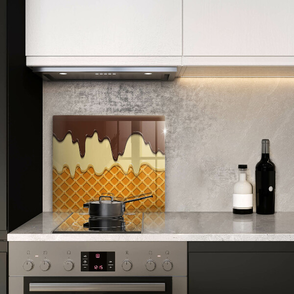 Glass worktop saver Illustration of ice cream