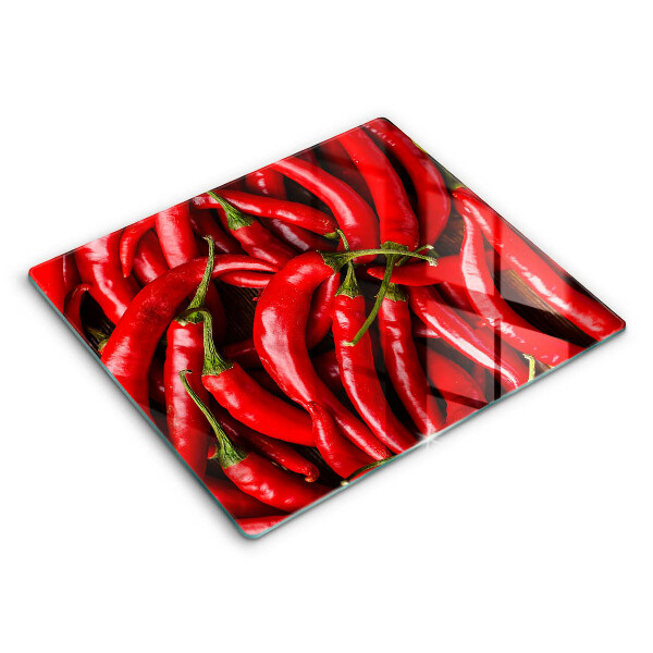 Glass worktop saver Hot chili peppers