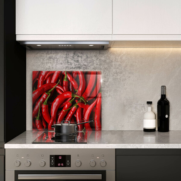 Glass worktop saver Hot chili peppers