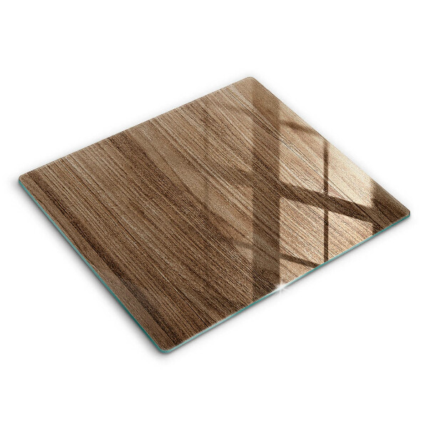 Glass worktop saver Wood texture