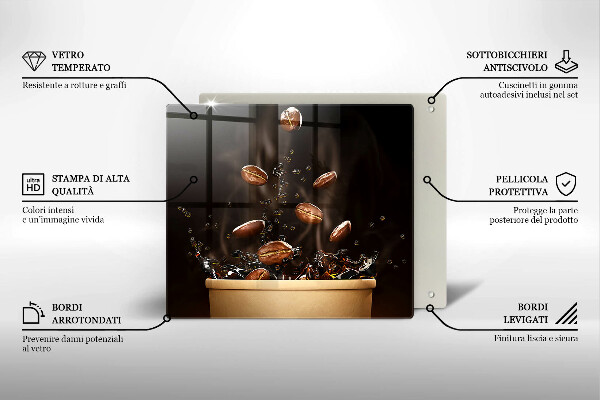Work surface savers Hot coffee beans