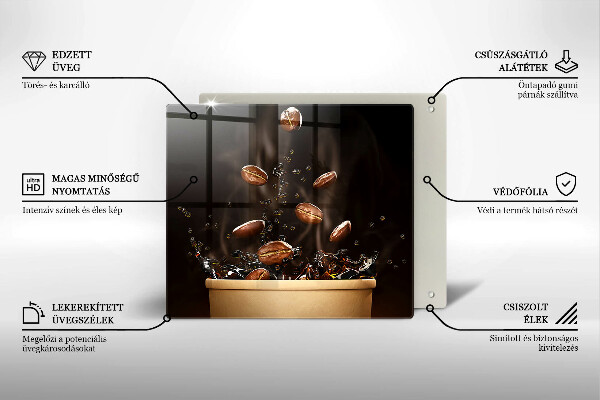 Work surface savers Hot coffee beans