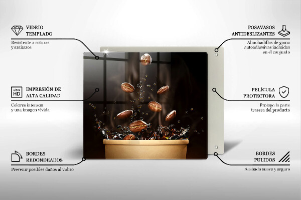 Work surface savers Hot coffee beans