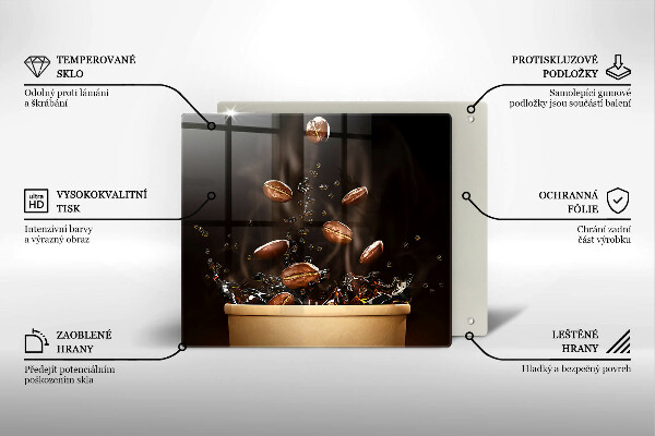 Work surface savers Hot coffee beans