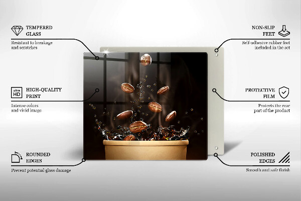 Work surface savers Hot coffee beans