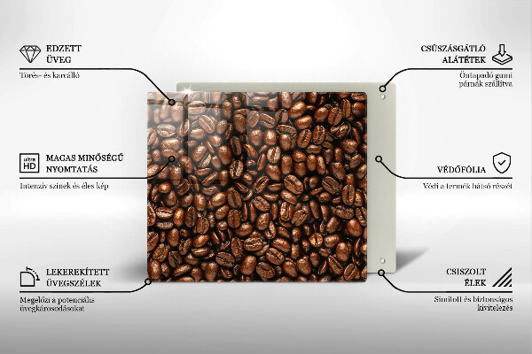 Work surface savers Coffee beans