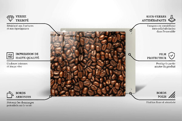 Work surface savers Coffee beans