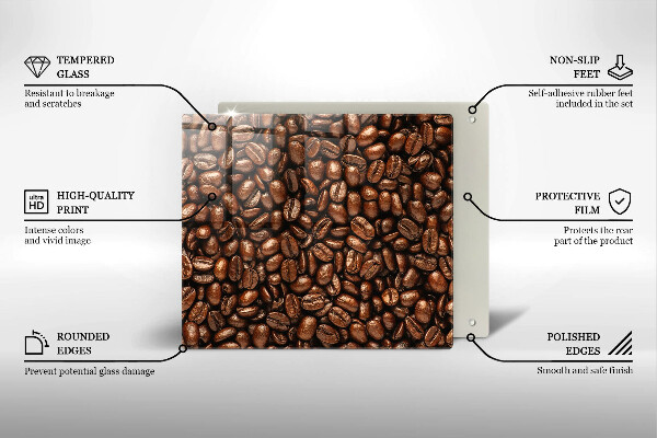 Work surface savers Coffee beans