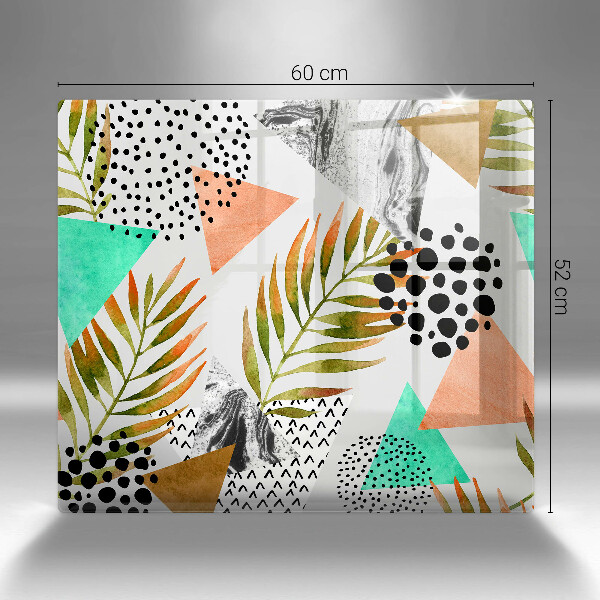 Work surface savers Boho leaves pattern