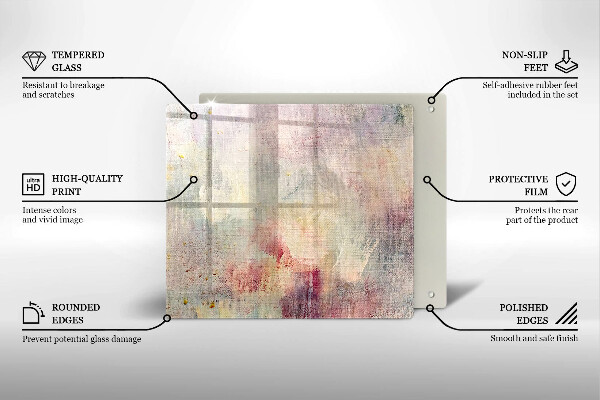 Induction hob protector Background of paint texture