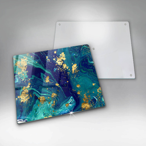 Work surface savers Abstraction with gold