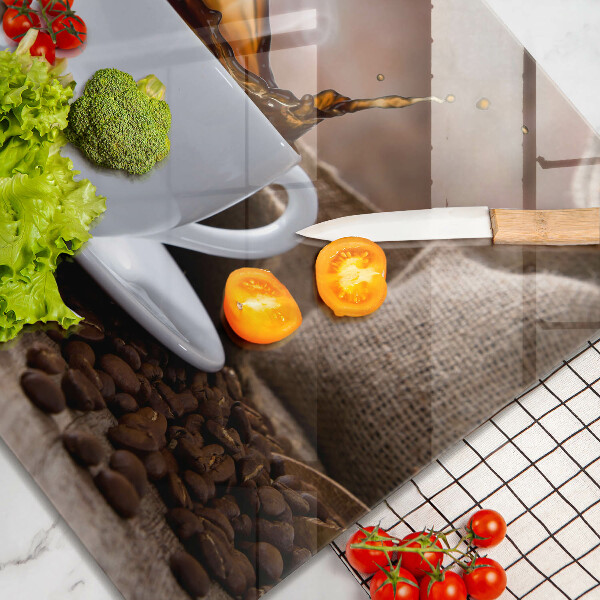 Work surface savers Cup and coffee beans