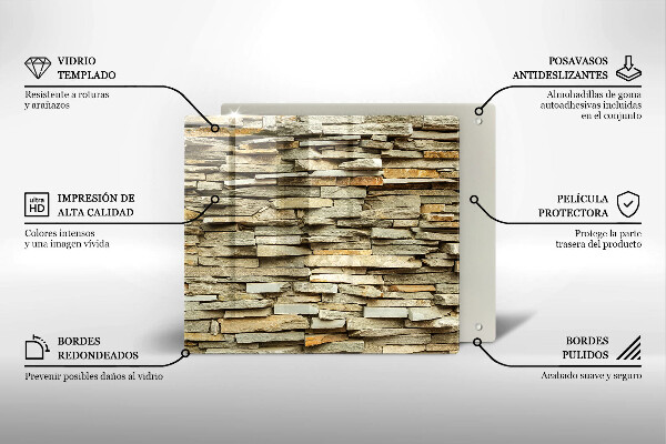 Work surface savers Decorative stones