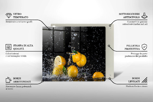 Work surface savers Juicy lemon fruit