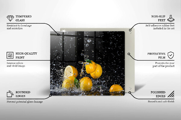 Work surface savers Juicy lemon fruit