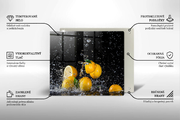 Work surface savers Juicy lemon fruit