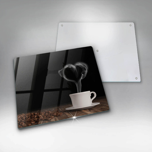Work surface savers Coffee cup heart