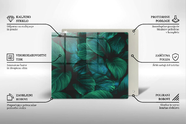 Work surface savers Jungle leaves