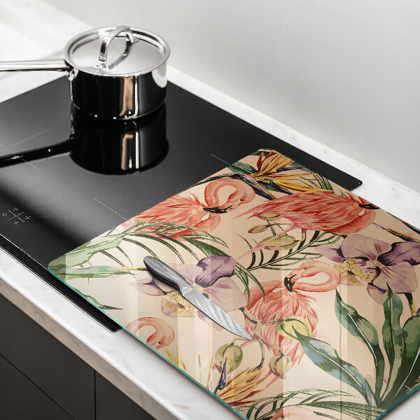 Glass worktop saver Flaminga illustration