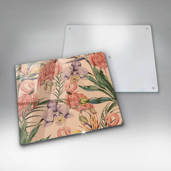 Glass worktop saver Flaminga illustration