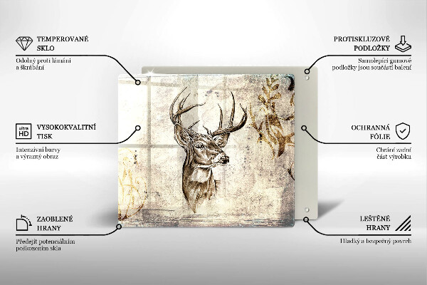 Work surface savers Illustration deer animal