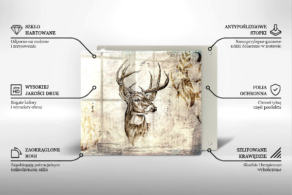 Work surface savers Illustration deer animal