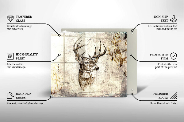 Work surface savers Illustration deer animal