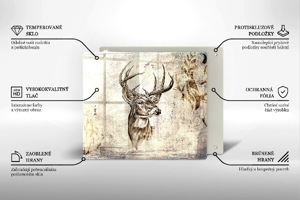 Work surface savers Illustration deer animal