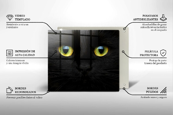 Work surface savers Animal cat eyes