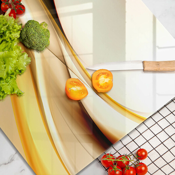 Induction hob protector Abstraction smoke lines