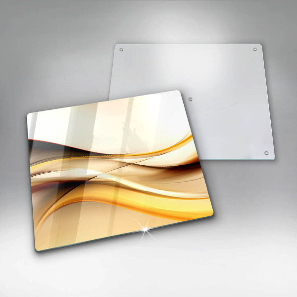 Induction hob protector Abstraction smoke lines