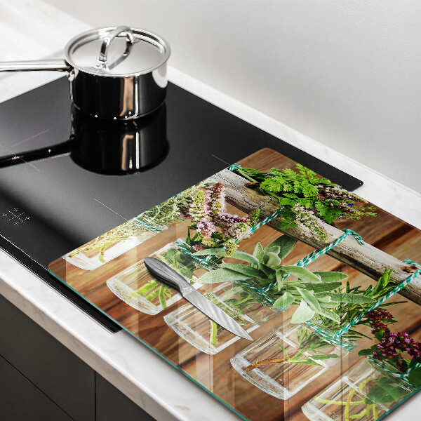 Induction hob protector Herbs vintage plants