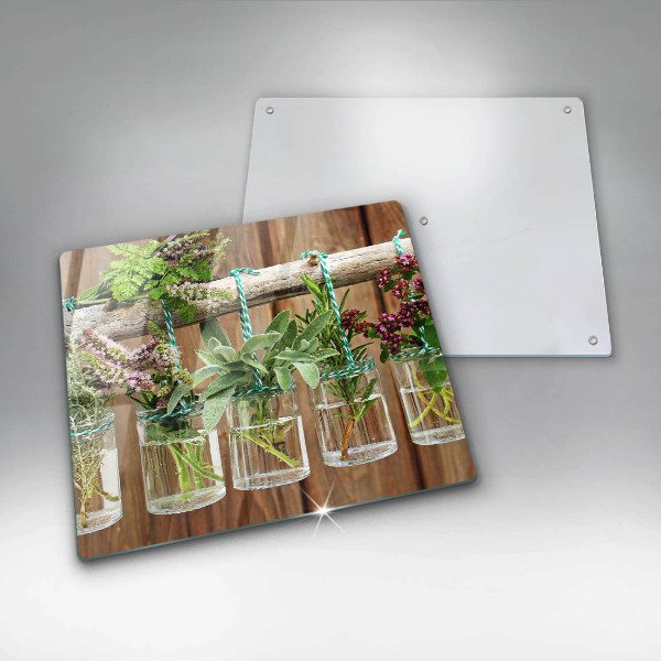 Induction hob protector Herbs vintage plants