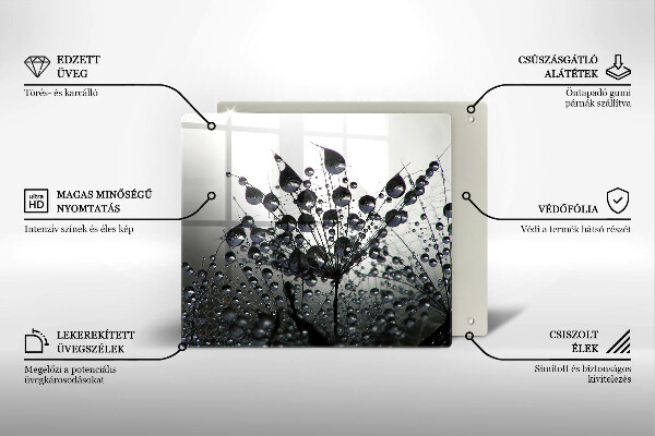 Work surface savers Dandelions and dew