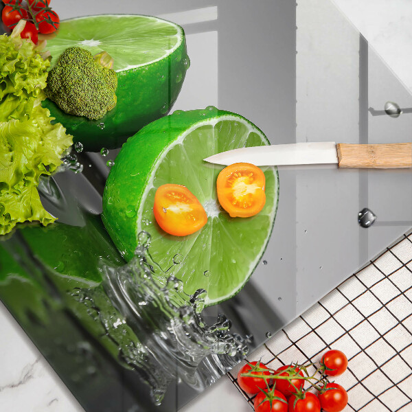 Induction hob protector Juicy lime and water