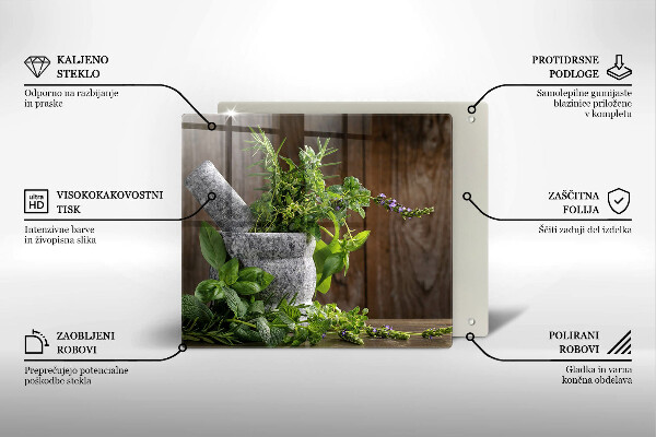 Work surface savers Herbs plants and wood