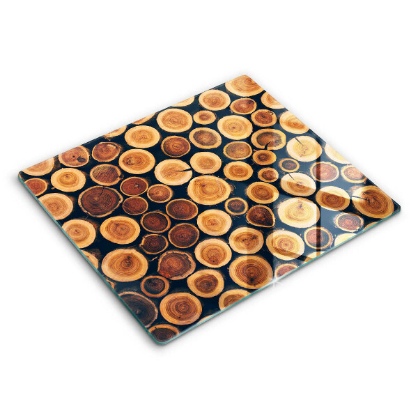 Induction hob protector Wooden stumps of trees