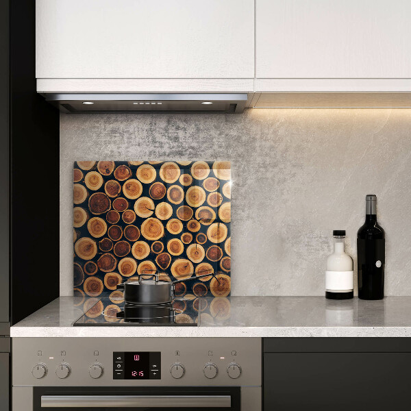 Induction hob protector Wooden stumps of trees