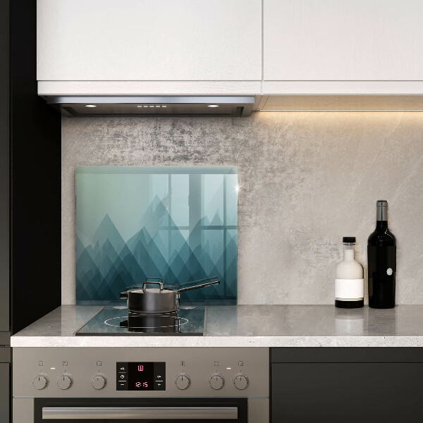 Induction hob protector Abstract mountains